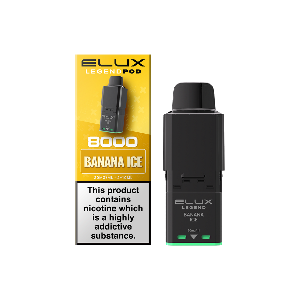 Buy Elux Legend 8000 Refill Pods Box of 5 Banana Ice