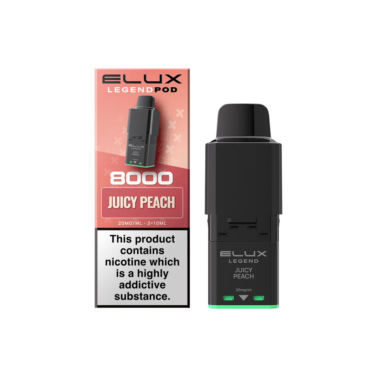 Buy Elux Legend 8000 Refill Pods Box of 5 Juicy Peach