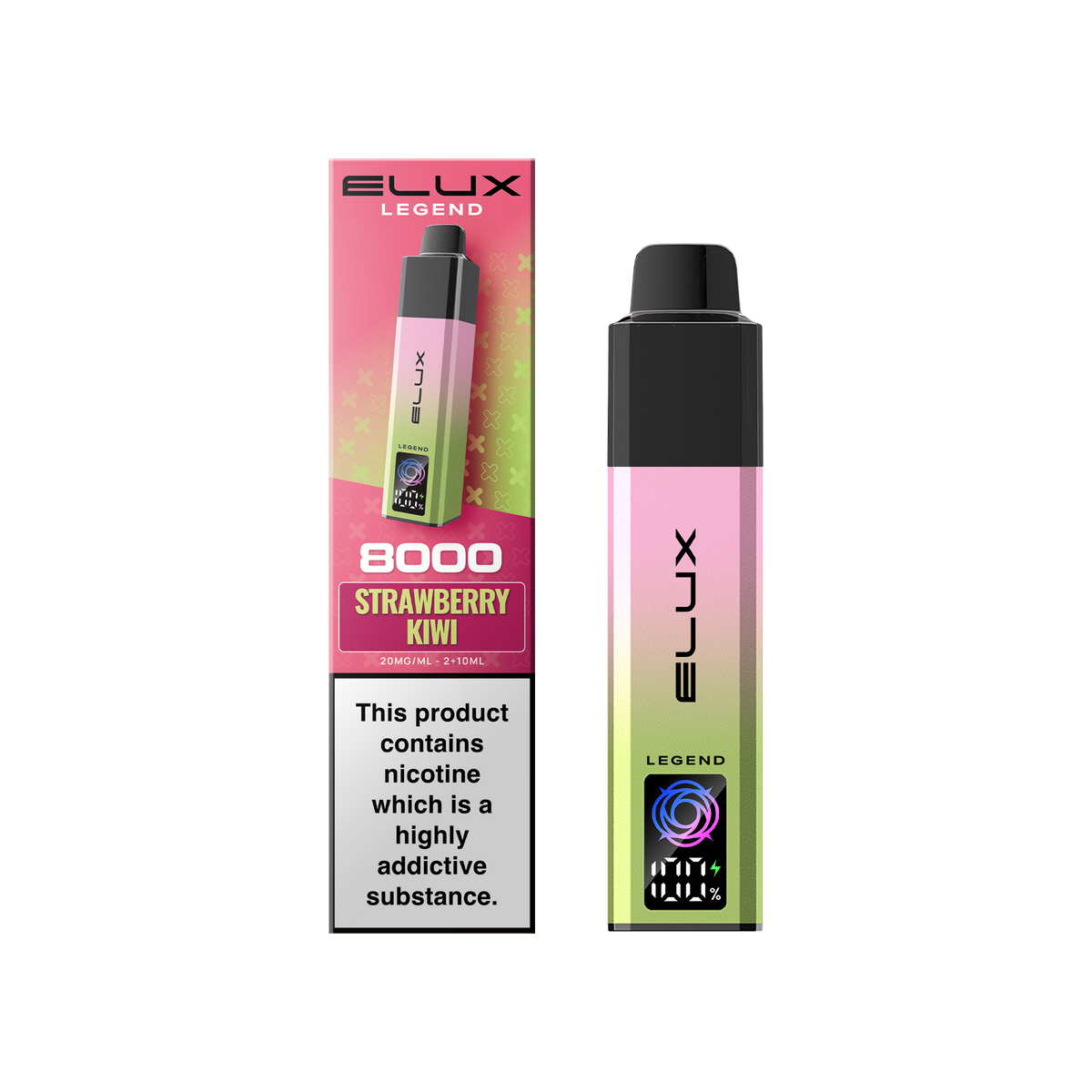 Buy Elux Legend 8000 Pod Vape Kit Box of 5 Strawberry Kiwi