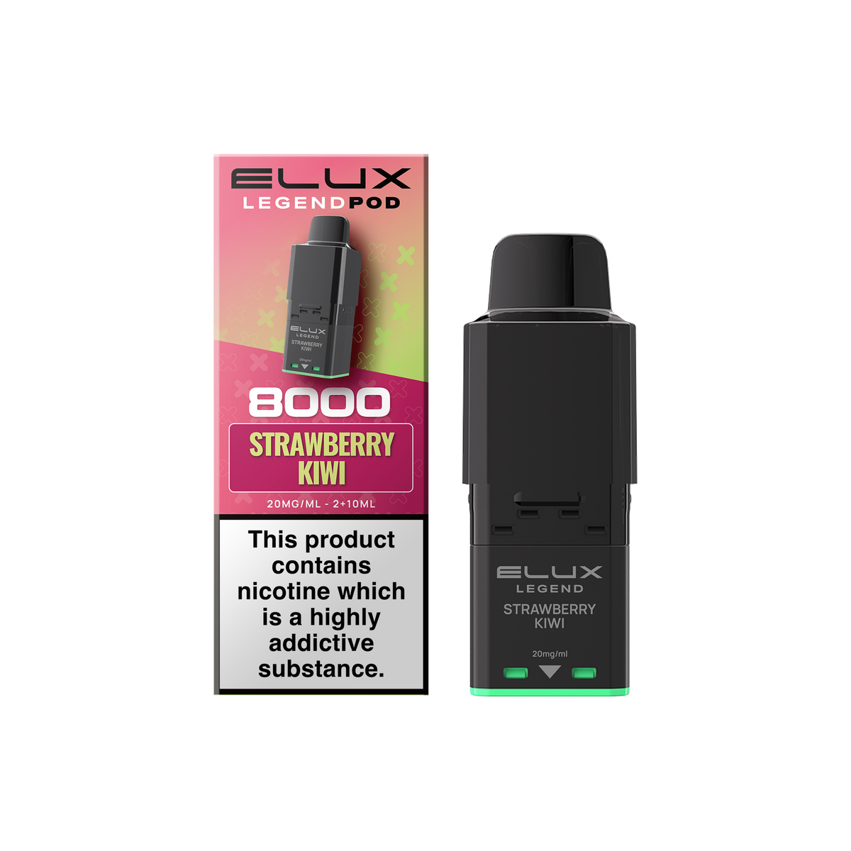 Buy Elux Legend 8000 Refill Pods Box of 5 Strawberry Kiwi
