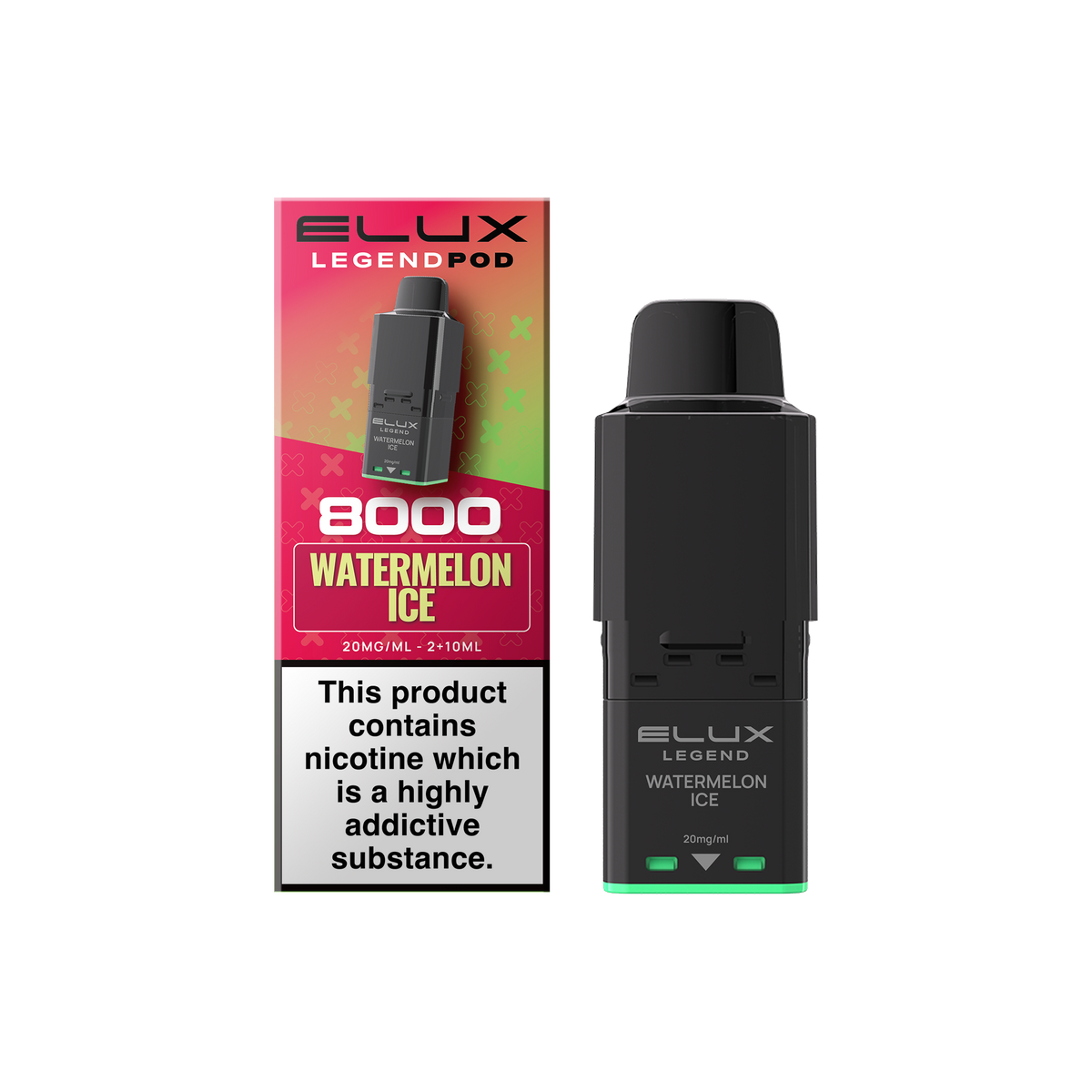 Buy Elux Legend 8000 Refill Pods Box of 5 Watermelon Ice