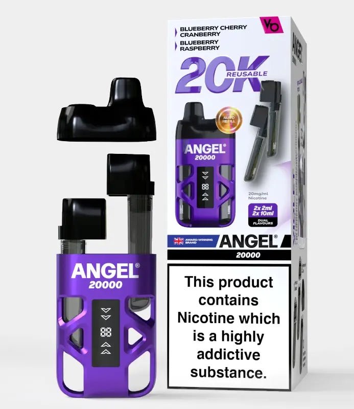 Buy Angel 20000 Prefilled Pod Vape Kit Box of 5 - Violet Edition
