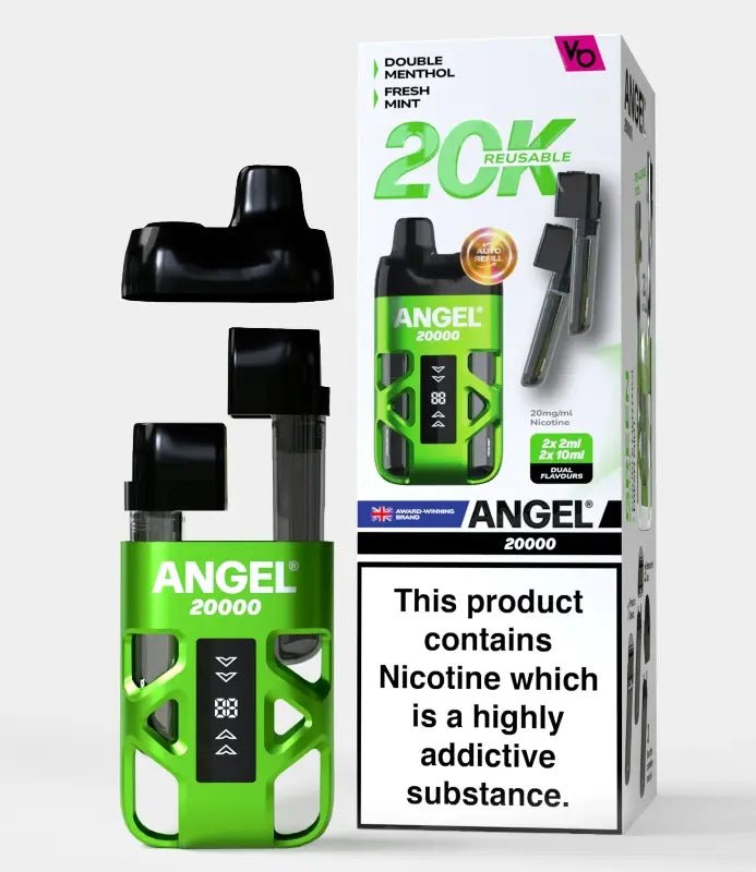 Buy Angel 20000 Prefilled Pod Vape Kit Box of 5 - Green Edition