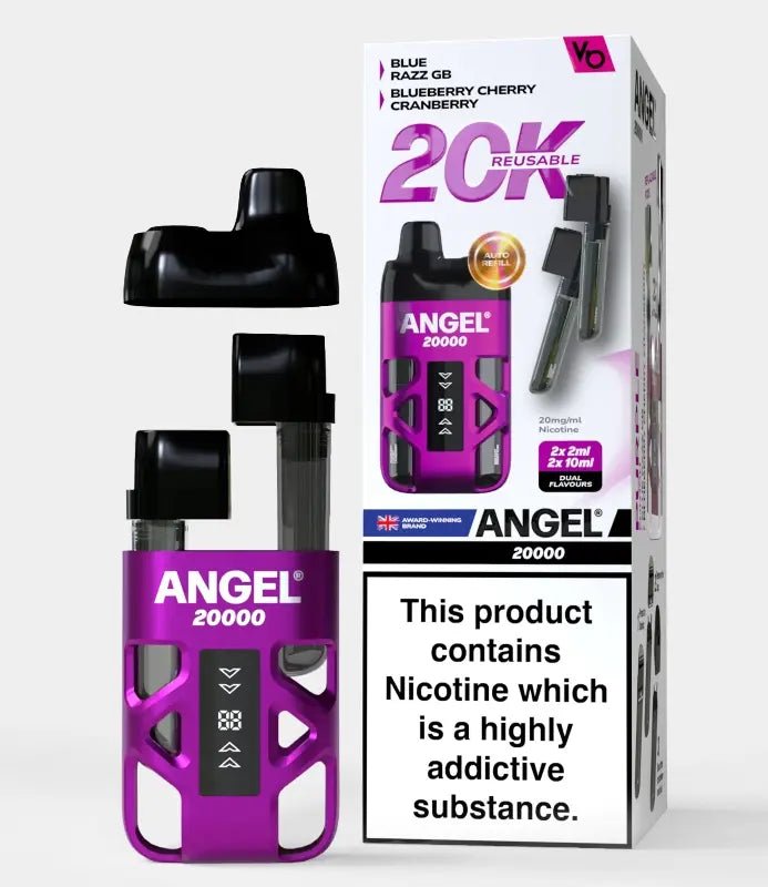 Buy Angel 20000 Prefilled Pod Vape Kit Box of 5 - Purple Edition