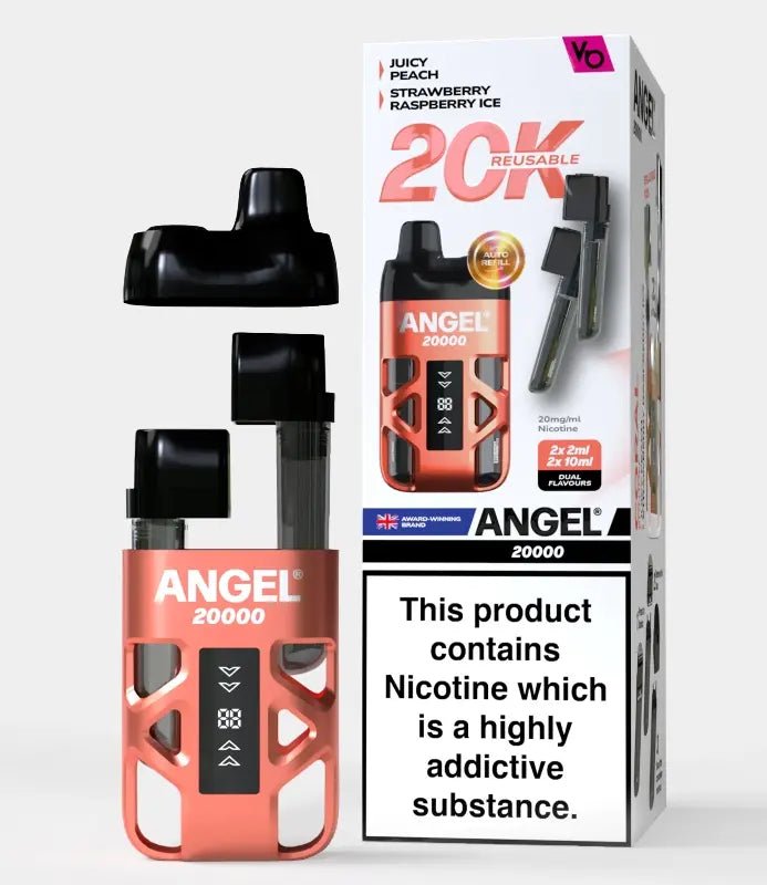 Buy Angel 20000 Prefilled Pod Vape Kit Box of 5 - Coral Edition