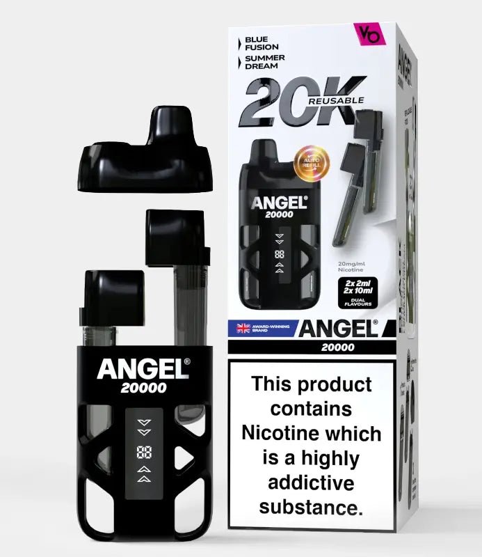 Buy Angel 20000 Prefilled Pod Vape Kit Box of 5 - Black Edition