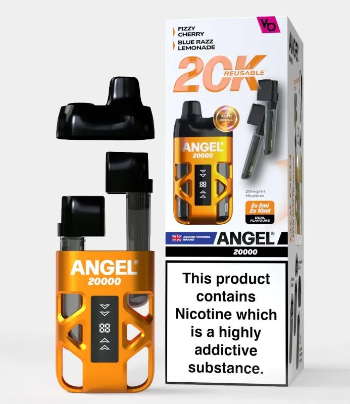 Buy Angel 20000 Prefilled Pod Vape Kit Box of 5 - Gold Edition