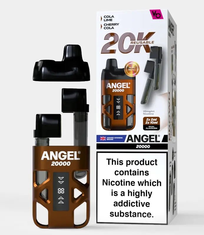 Buy Angel 20000 Prefilled Pod Vape Kit Box of 5 - Brown Edition