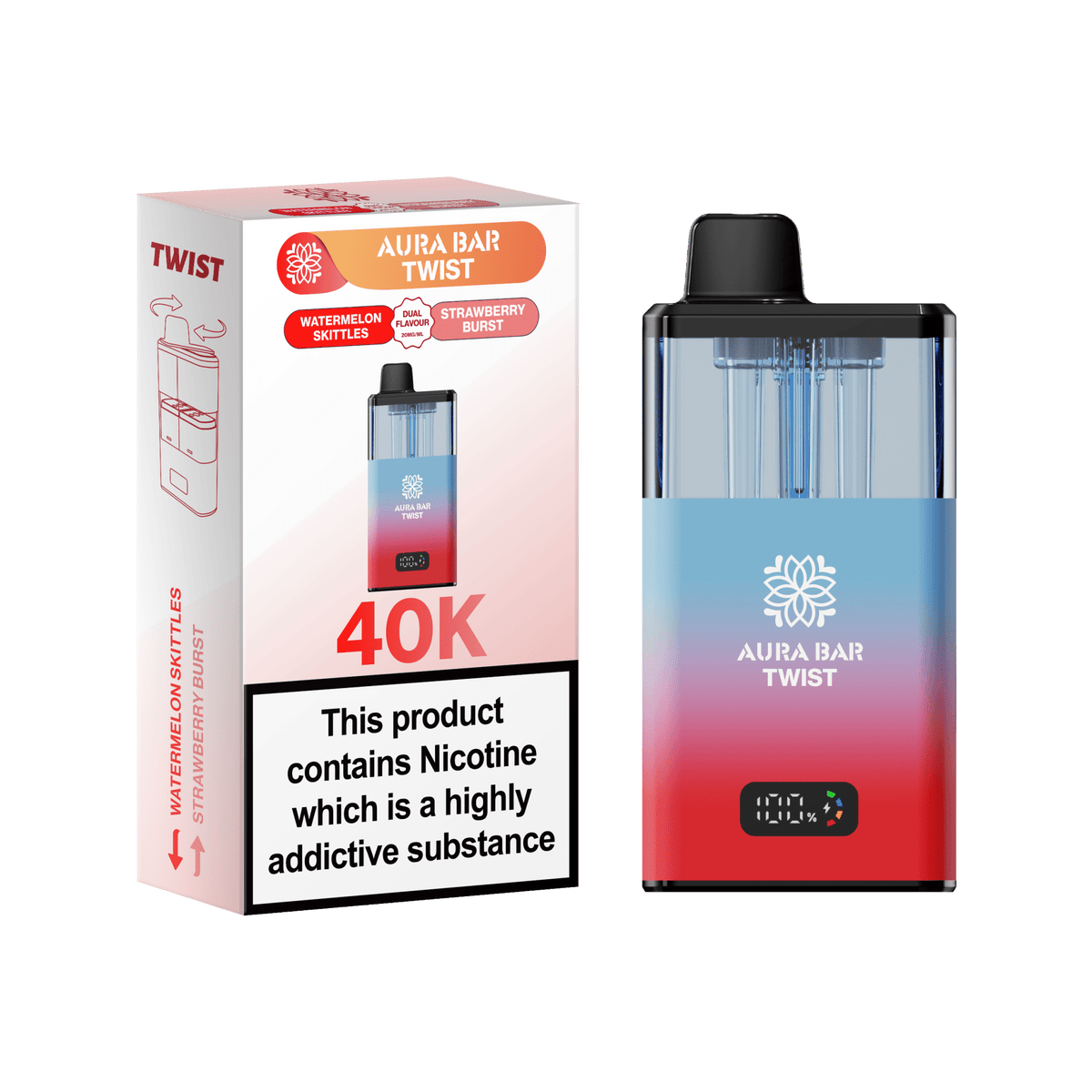 Buy Aura Bar Twist 40k Replacement Pods - Blueberry Raspberry / Summer Dream