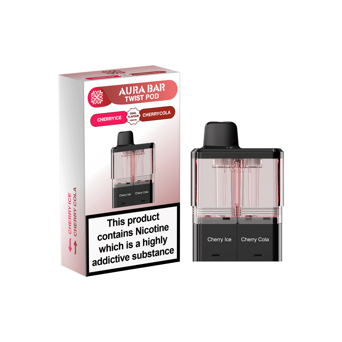 Buy Aura Bar Twist 40k Replacement Pods - Cherry Ice / Cherry Cola