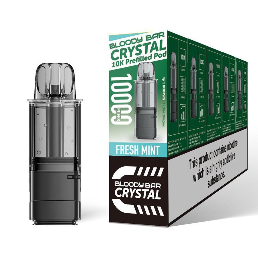 Buy Bloody Bar Crystal 10k Replacement Pods Pack of 5 - Fresh Mint