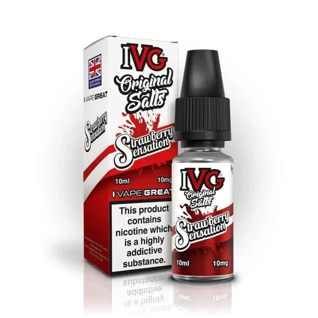 bulk wholesale IVG Original Nic Salts E-liquids 10ml Box of 10 - Strawberry Sensation