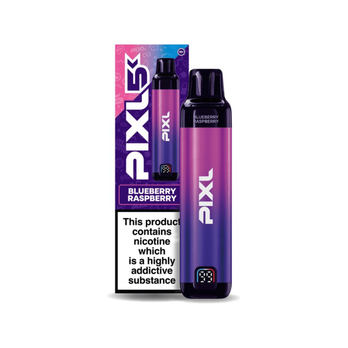 bulk wholesale Pixl 5K Pod Vape Kit Box of 5 - Blueberry Raspberry Kit
