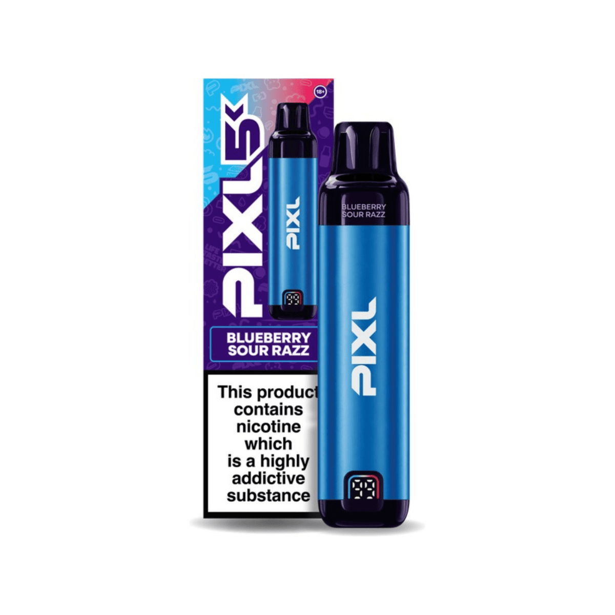 bulk wholesale Pixl 5K Pod Vape Kit Box of 5 - Blueberry Sour Razz Kit