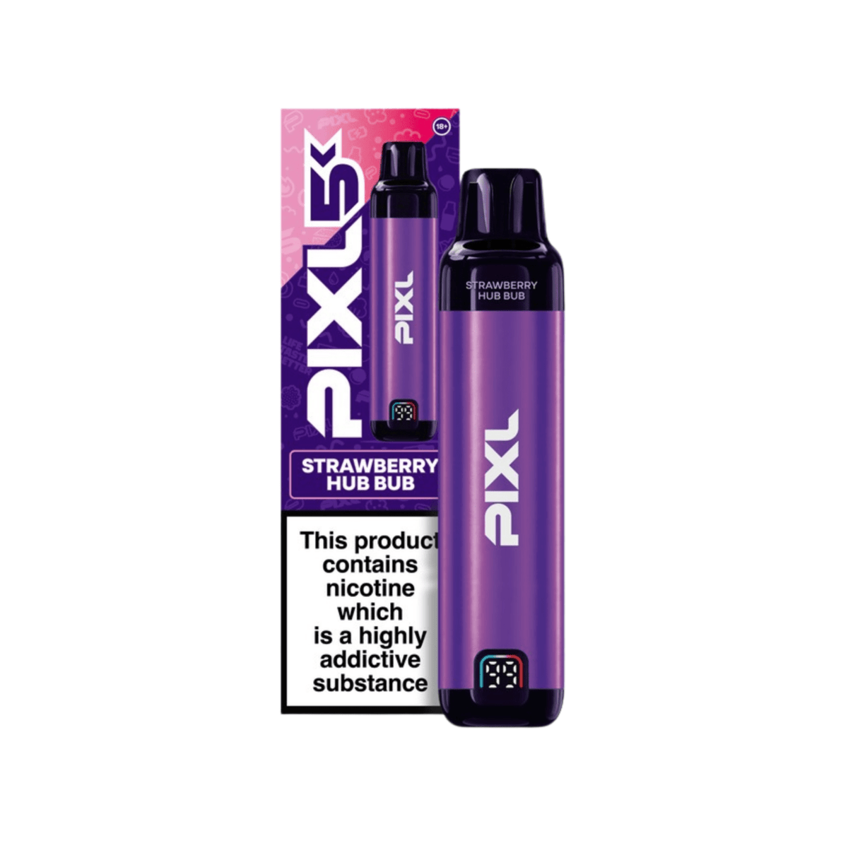bulk wholesale Pixl 5K Pod Vape Kit Box of 5 - Strawberry Hub Bub