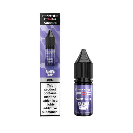 bulk wholesale Pyne Pod Nic Salts 10ml E-liquid Box of 10 - Sakura Grape