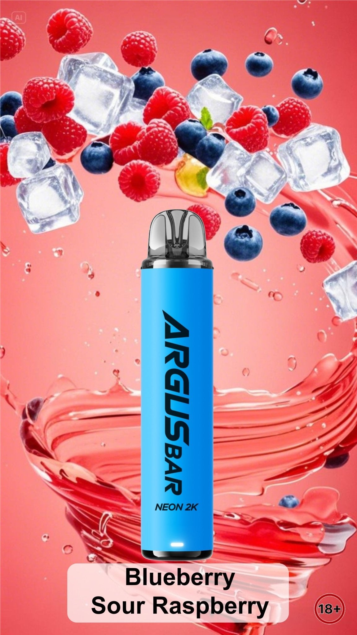 Buy Argus Bar Neon 2000 Prefilled Pod Kit Pack of 5 - Blueberry Sour Raspberry