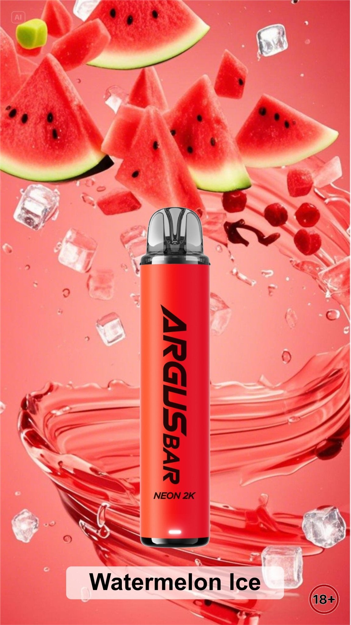 Buy Argus Bar Neon 2000 Prefilled Pod Kit Pack of 5 - Watermelon Ice