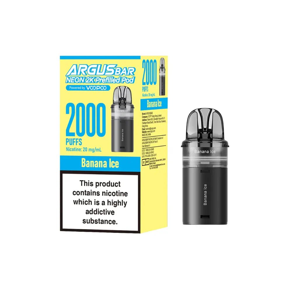 Buy Argus Bar Neon 2000 Replacement Pods Pack of 10 - Juicy Peach