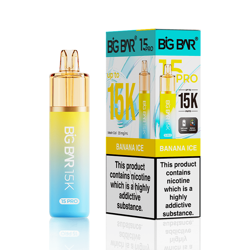 Buy Big Bar 15000 Pro Vape Kit Box of 5 - Banana Ice
