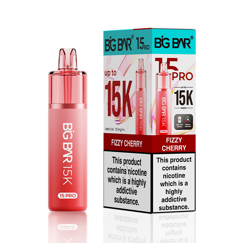 Buy Big Bar 15000 Pro Vape Kit Box of 5 - Fizzy Cherry
