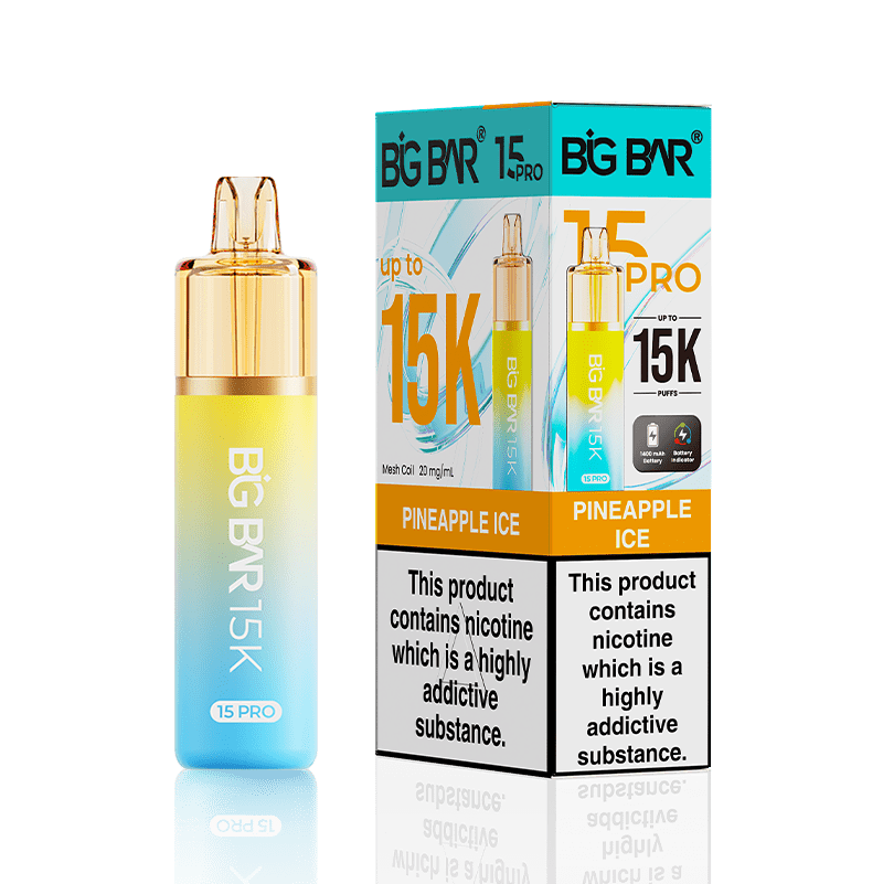 Buy Big Bar 15000 Pro Vape Kit Box of 5 - Pineapple Ice