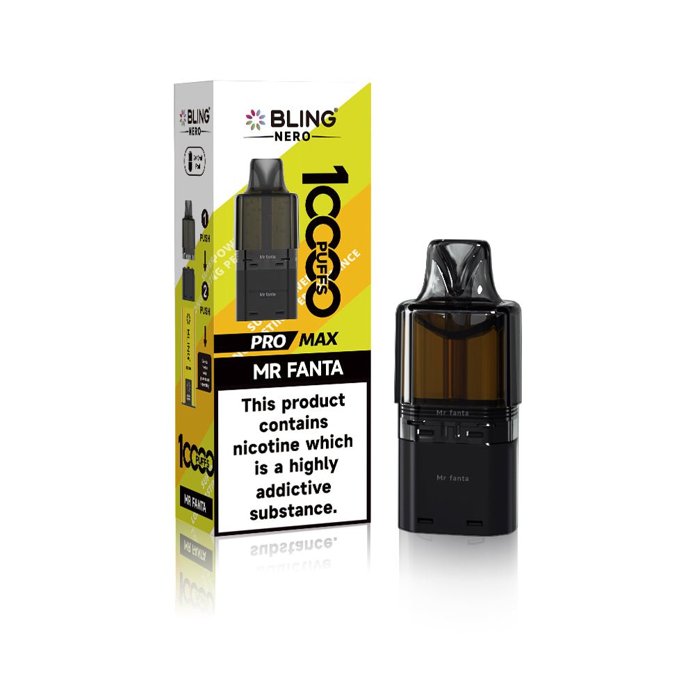 Buy Crystal Bling Nero 10k Prefilled Pods Box of 5 - Mr Fanta