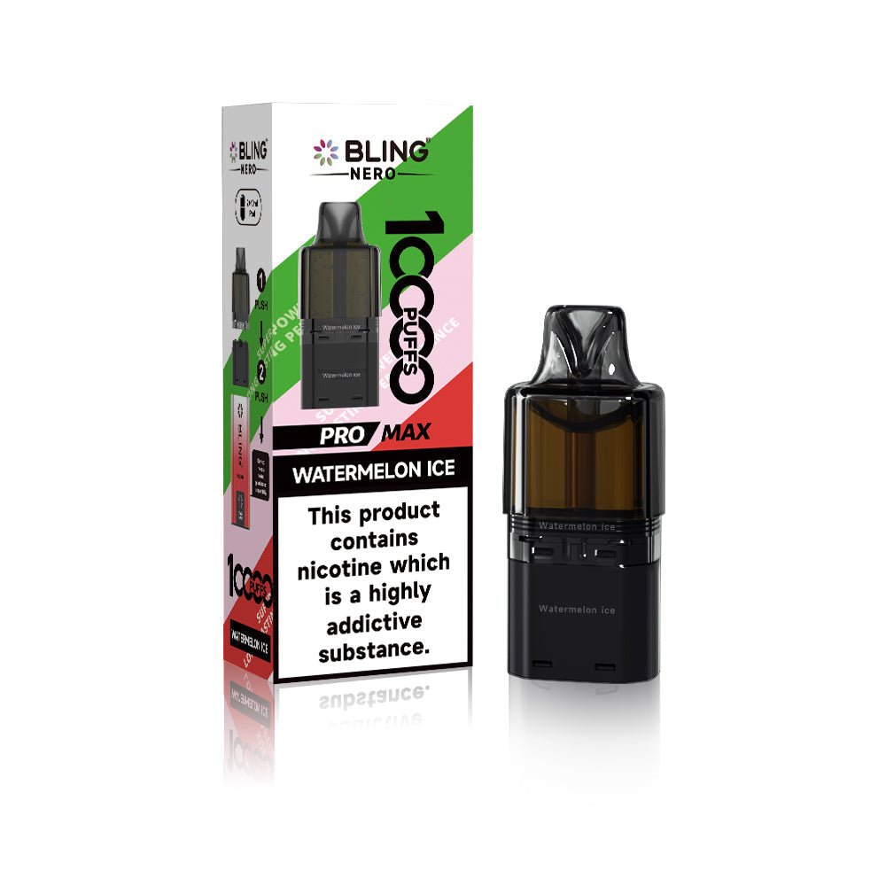 Buy Crystal Bling Nero 10k Prefilled Pods Box of 5 - Watermelon Ice