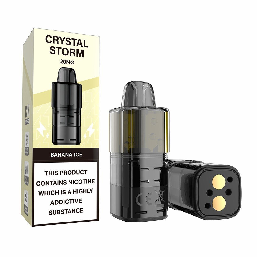 Buy Crystal Storm Bar 12k Replacement Pods - Banana Ice