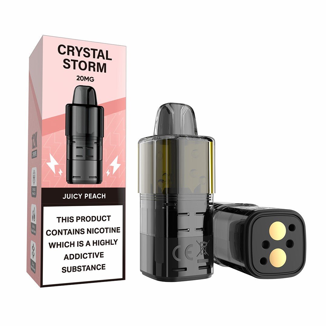 Buy Crystal Storm Bar 12k Replacement Pods - Juicy Peach