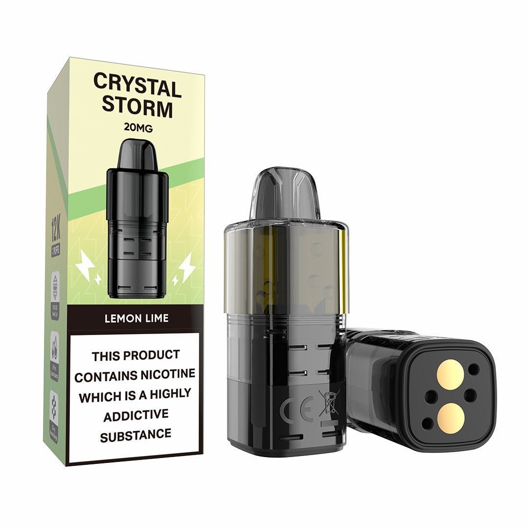 Buy Crystal Storm Bar 12k Replacement Pods - Lemon & Lime