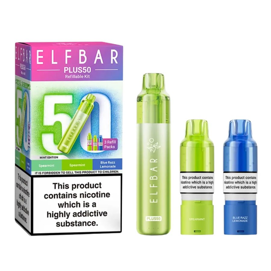 Buy Elf Bar Plus 50 Vape Kit - Mint Edition