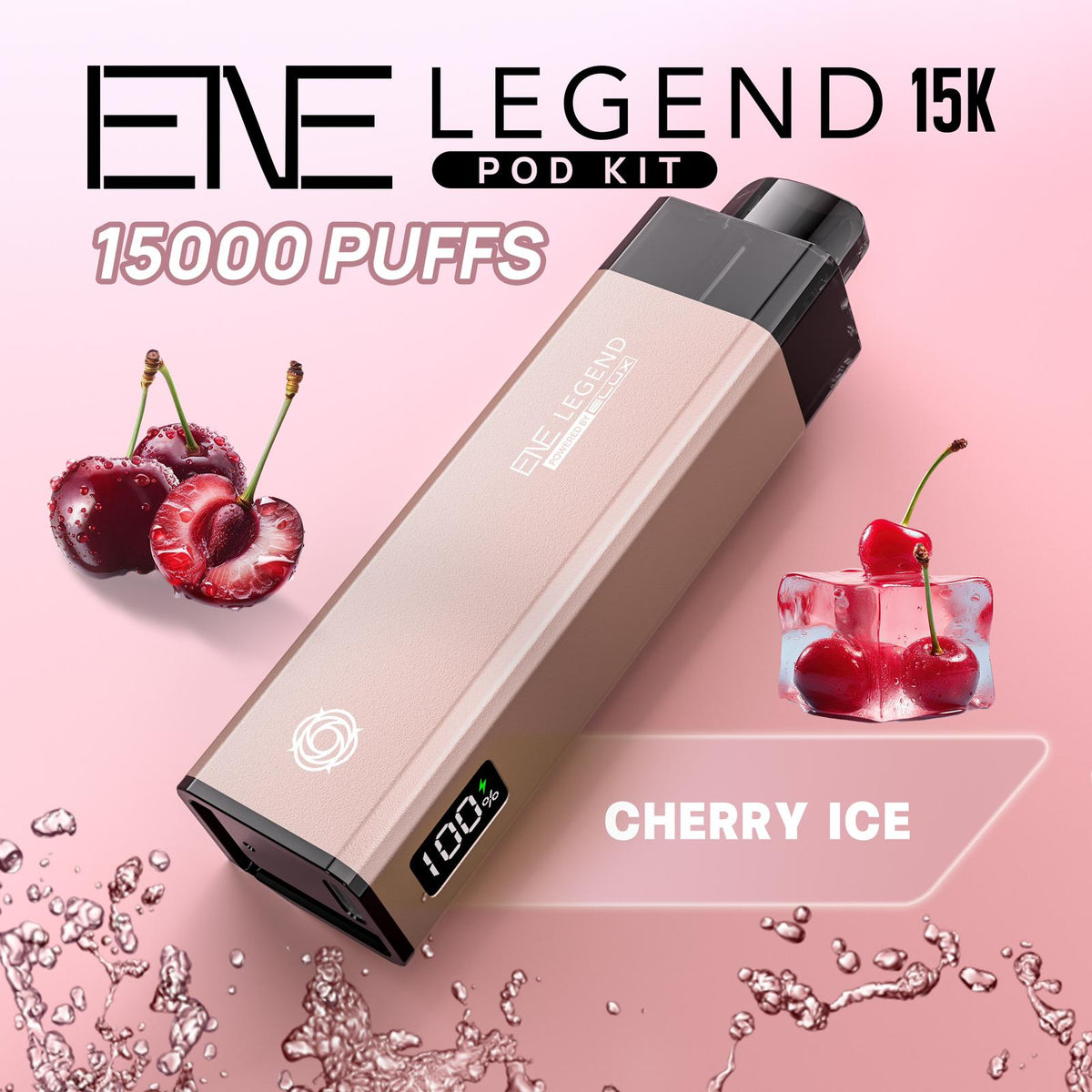 Buy Elux ENE Legend 15k Pod Vape Kit Pack of 5 - Cherry Ice