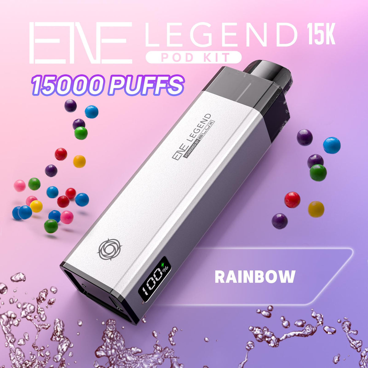 Buy Elux ENE Legend 15k Pod Vape Kit Pack of 5 - Rainbow