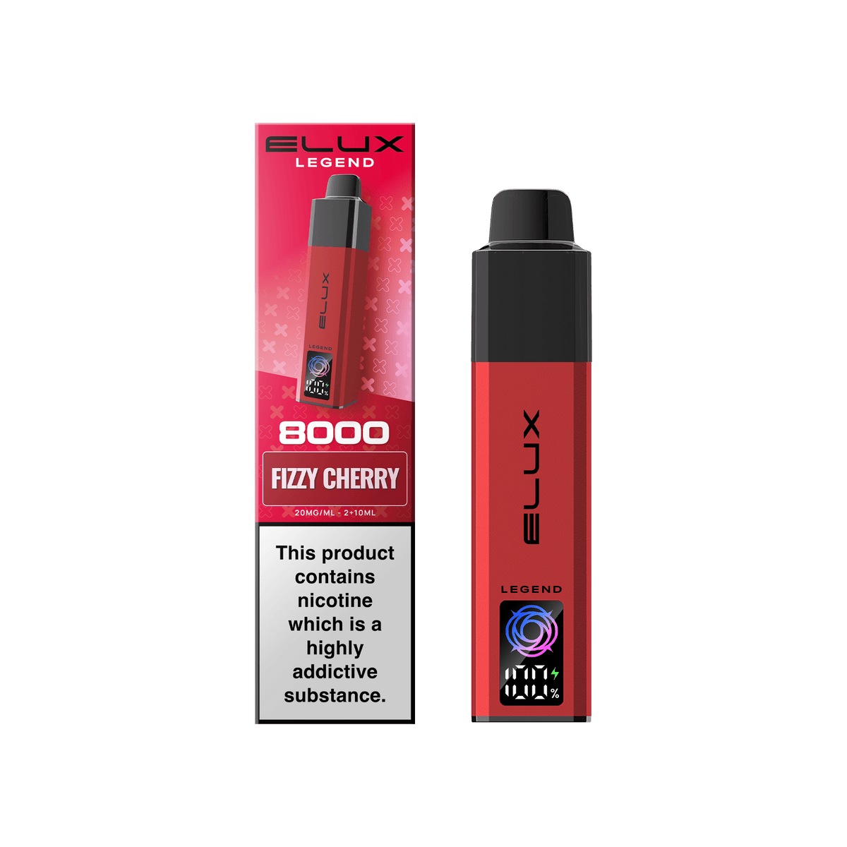Buy Elux Legend 8000 Pod Vape Kit Box of 5 - Fizzy Cherry