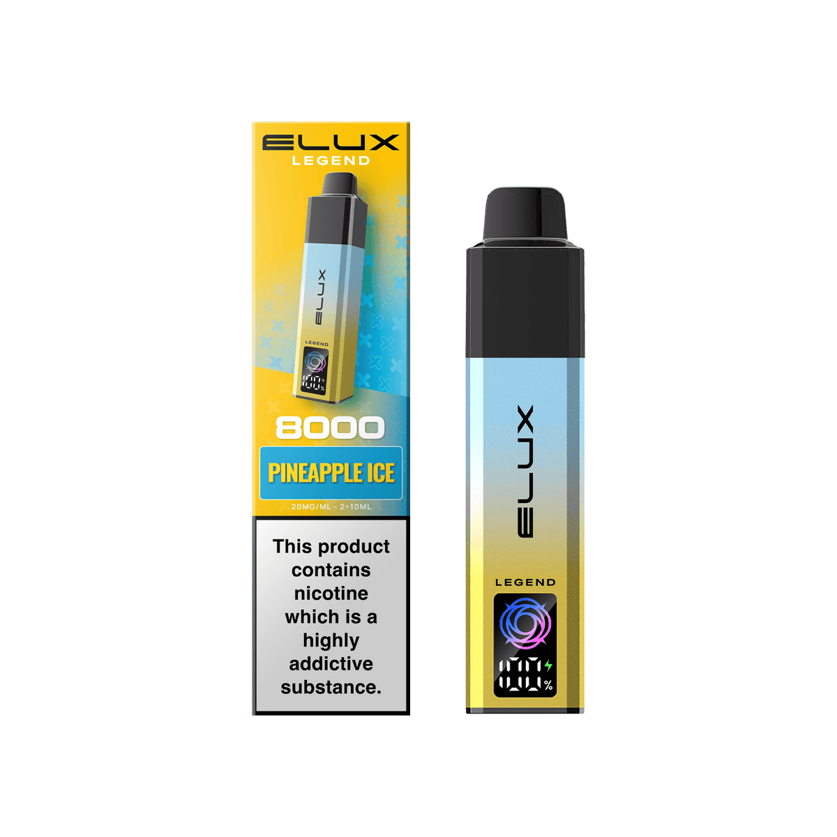 Buy Elux Legend 8000 Pod Vape Kit Box of 5 - Pineapple Ice