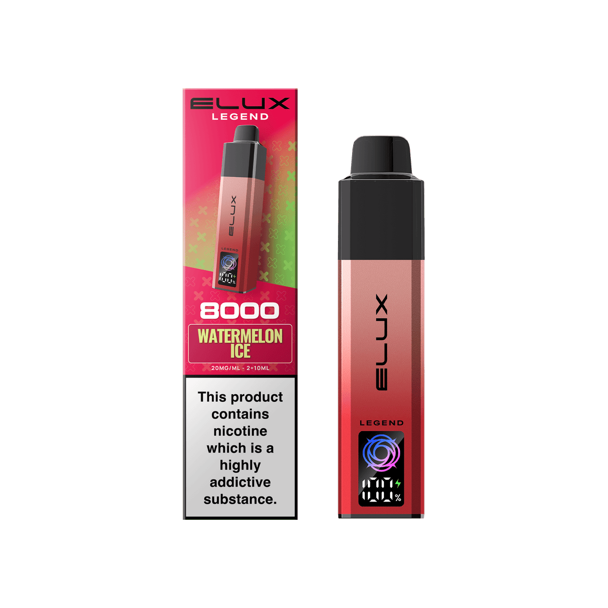 Buy Elux Legend 8000 Pod Vape Kit Box of 5 - Watermelon Ice