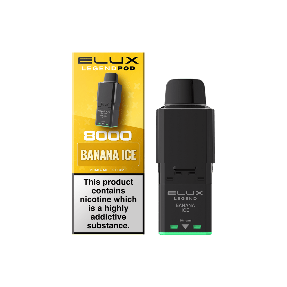 Buy Elux Legend 8000 Refill Pods Box of 5 - Banana Ice