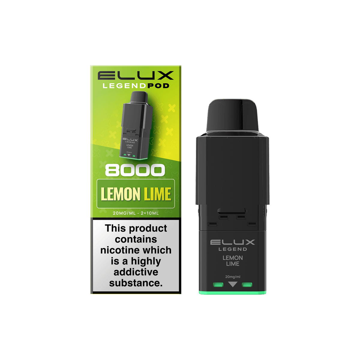 Buy Elux Legend 8000 Refill Pods Box of 5 - Lemon Lime