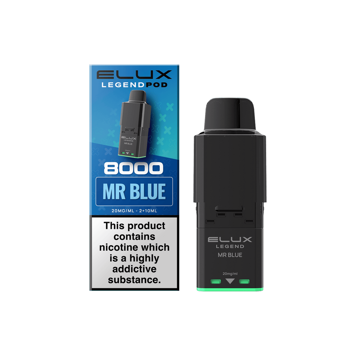 Buy Elux Legend 8000 Refill Pods Box of 5 - Mr Blue
