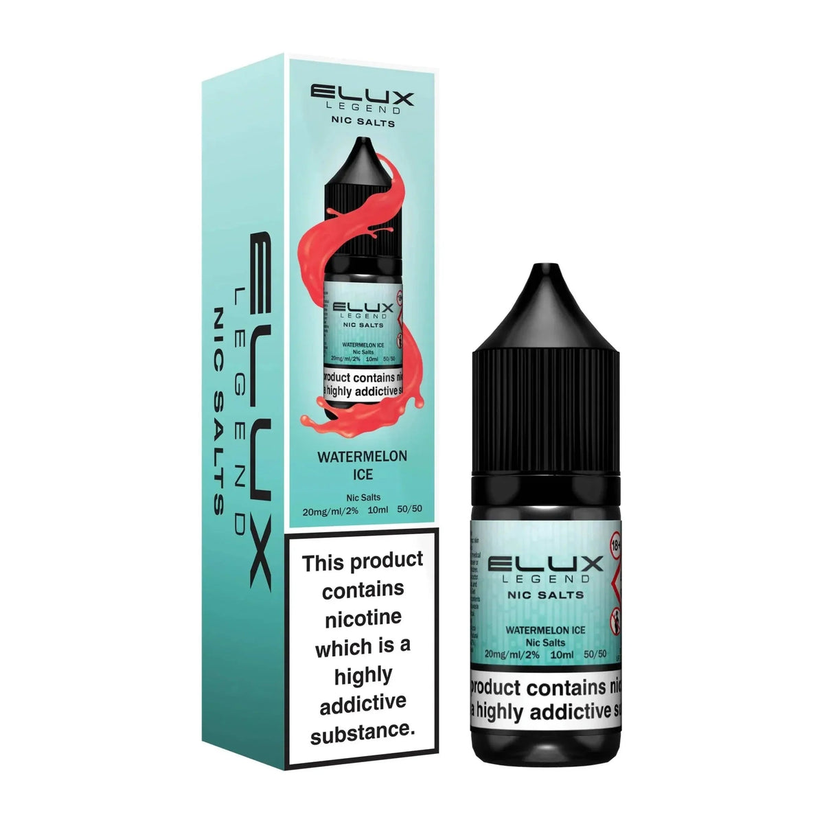 Buy Elux Legend Nic Salts 10ml E - Liquids - 5mg Box of 10 - Watermelon Ice