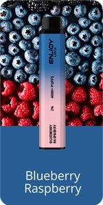 Buy Enjoy Ultra 4000 Vape Kit Box of 10 - Blueberry Raspberry