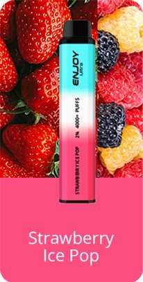 Buy Enjoy Ultra 4000 Vape Kit Box of 10 - Strawberry Ice Pop
