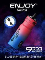 Buy Enjoy Ultra 9000 Vape Kit Box of 5 - Blueberry Sour Rsapberry