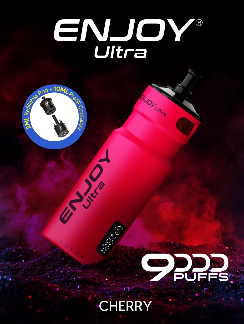 Buy Enjoy Ultra 9000 Vape Kit Box of 5 - Cherry