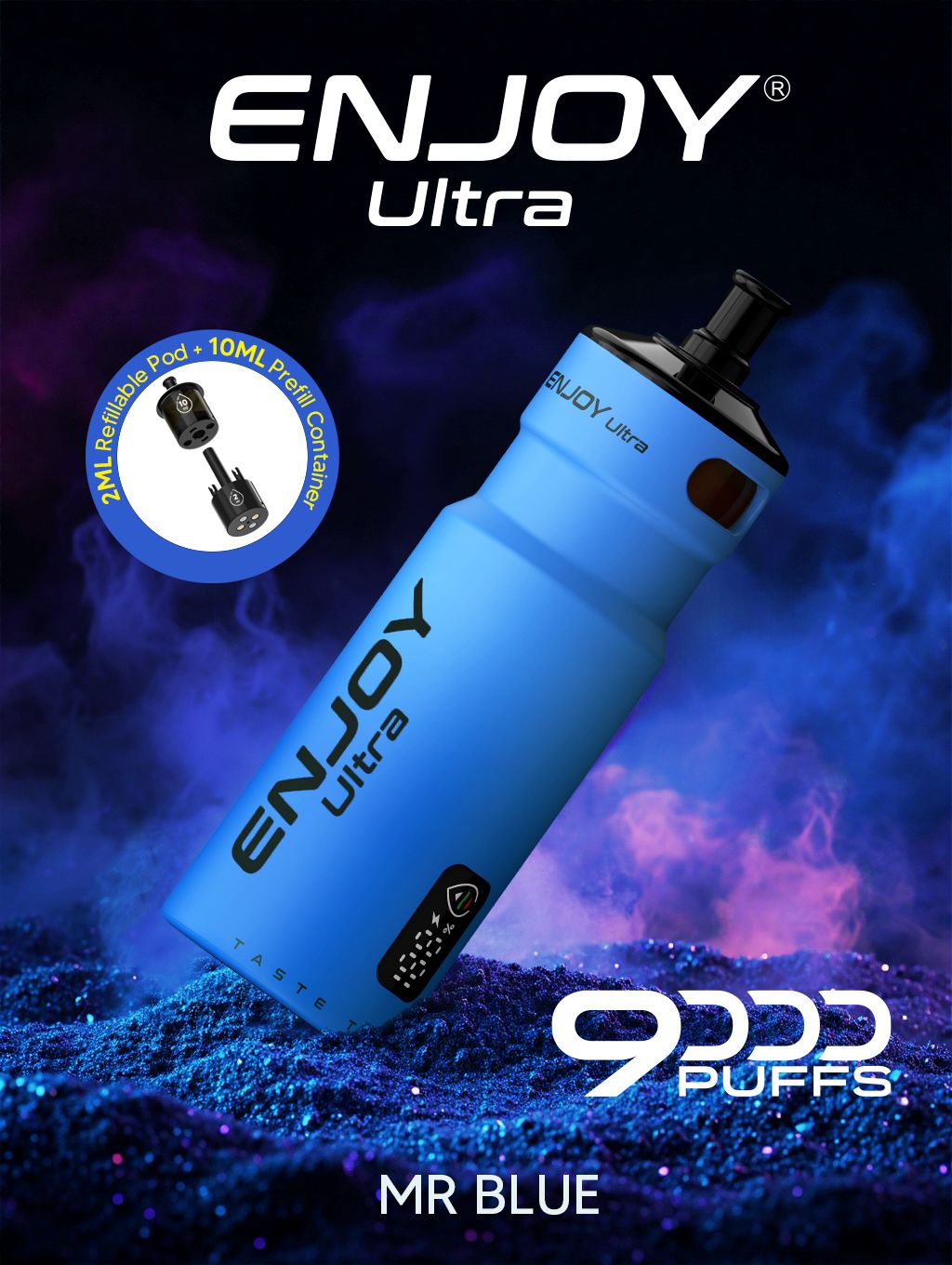 Buy Enjoy Ultra 9000 Vape Kit Box of 5 - Mr Blue