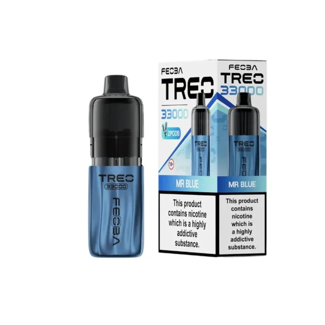 Buy Feoba Treo 33k Prefilled Pod Vape Kit Box of 5 - Mr Blue