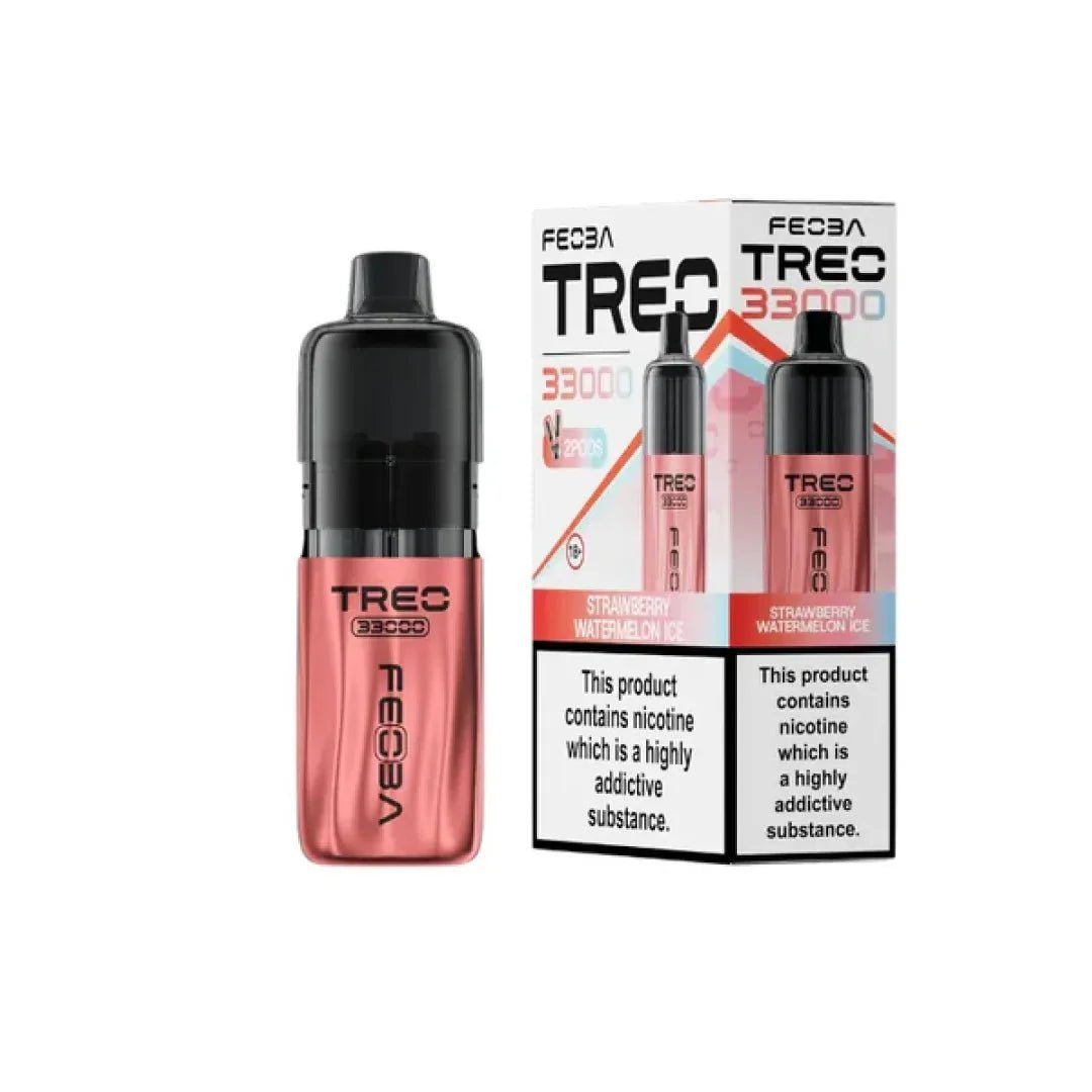 Buy Feoba Treo 33k Prefilled Pod Vape Kit Box of 5 - Strawberry Watermelon Ice