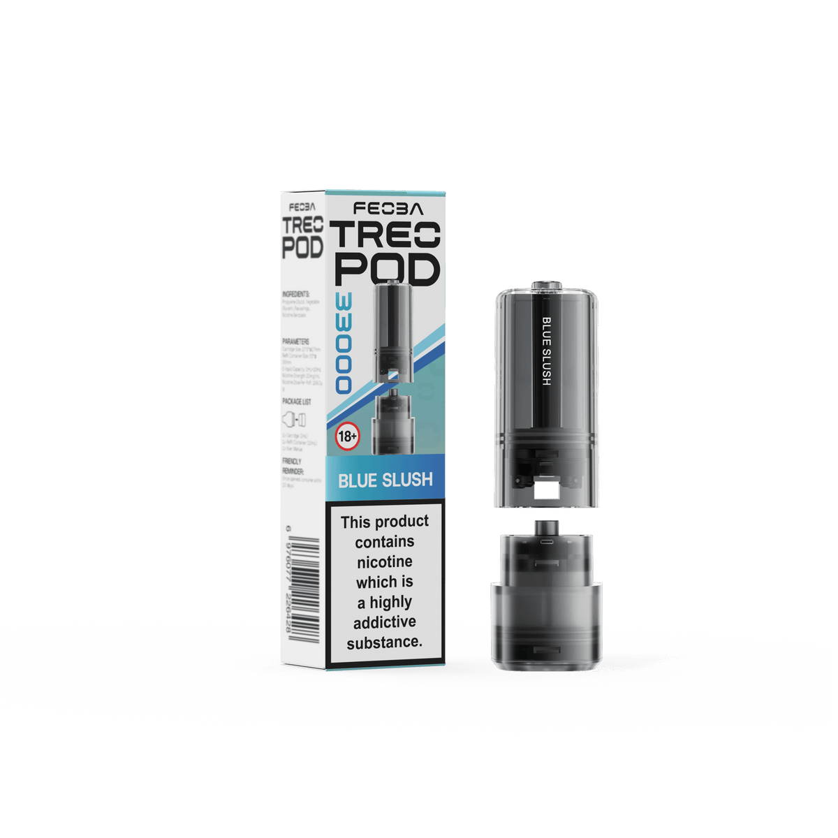 Buy Feoba Treo 33k Replacement Pods Box of 5 - Blue Slush