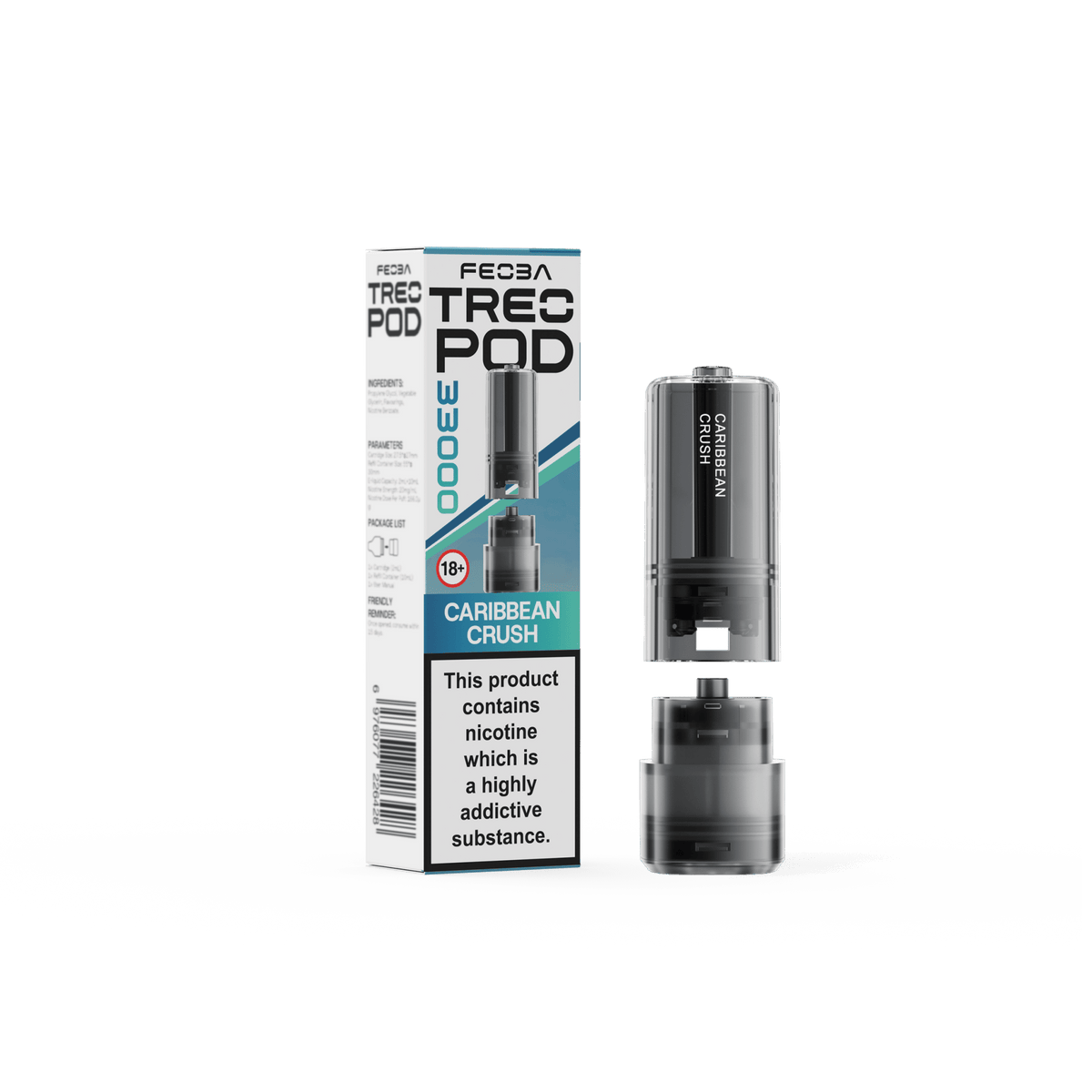 Buy Feoba Treo 33k Replacement Pods Box of 5 - Caribbean Crush